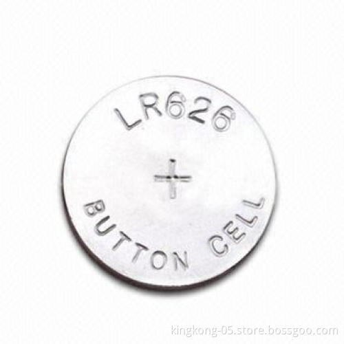 LR626 Button-cell Battery, 1.5V Standard Voltage with CE, SGS, MSDS Marks